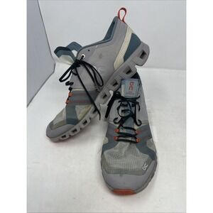 On Cloud Men's X Shift Vented Running Shoes Alloy/Orange Size 11